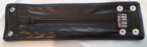 Wrist Wallet Blue Piping (large)